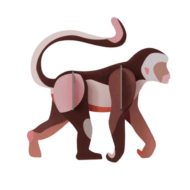 Monkey - Muurdecoratie Studio Roof - In den Olifant