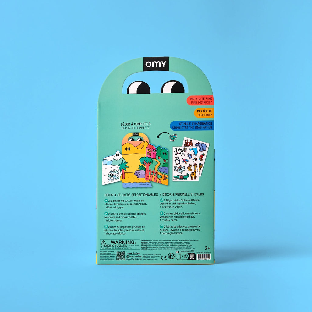 Montessori Decor Stickerset - Animals - Stickers en stickersets Omy - In den Olifant