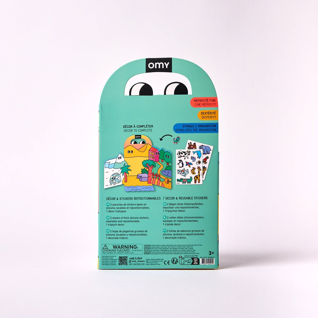 Montessori Decor Stickerset - Animals - Stickers en stickersets Omy - In den Olifant