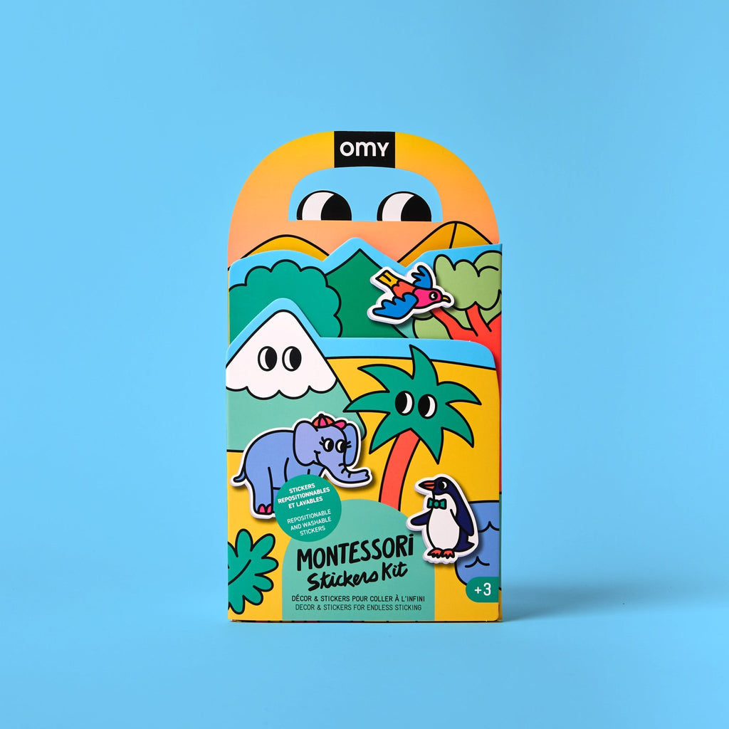 Montessori Decor Stickerset - Animals - Stickers en stickersets Omy - In den Olifant