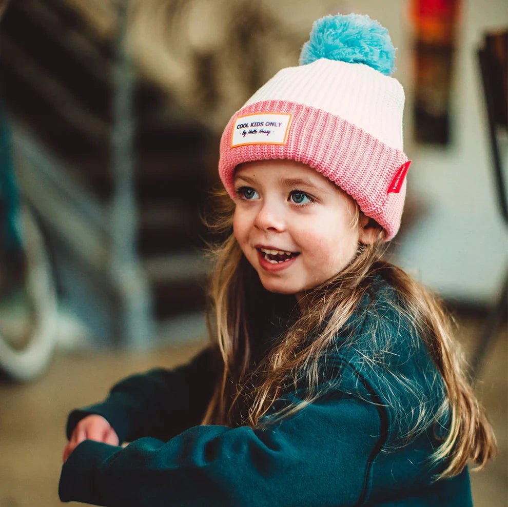 Muts - Block Pink Ice - Petten & mutsen Hello Hossy - In den Olifant