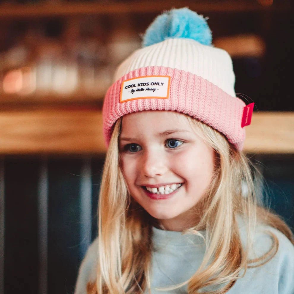 Muts - Block Pink Ice - Petten & mutsen Hello Hossy - In den Olifant