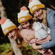 Muts met pompon Block Camel - Petten & mutsen Hello Hossy - In den Olifant