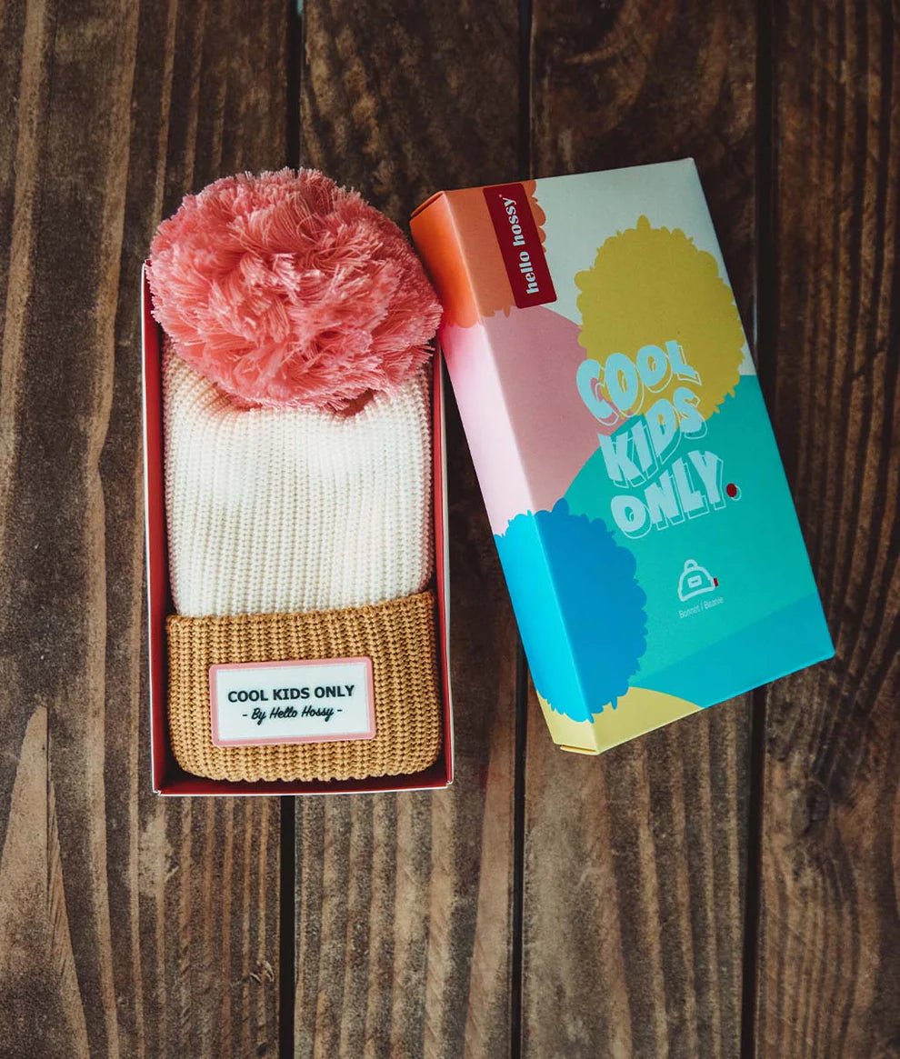 Muts met pompon Block Camel - Petten & mutsen Hello Hossy - In den Olifant