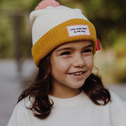 Muts met pompon Block Camel - Petten & mutsen Hello Hossy - In den Olifant