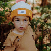 Muts met pompon Block Camel - Petten & mutsen Hello Hossy - In den Olifant
