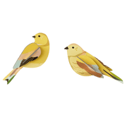 Muurdeco Garden Bird - Citrinella Pair - Muurdecoratie Studio Roof - In den Olifant