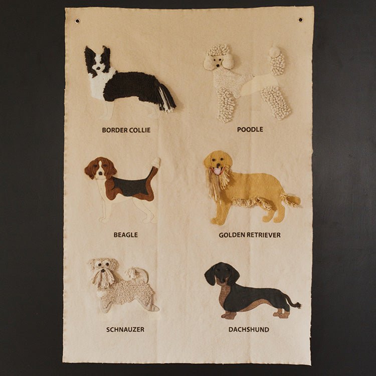 Muurdeco Wall Hanger Dogs - 70 x 100 cm - Muurdecoratie Lorena Canals - In den Olifant
