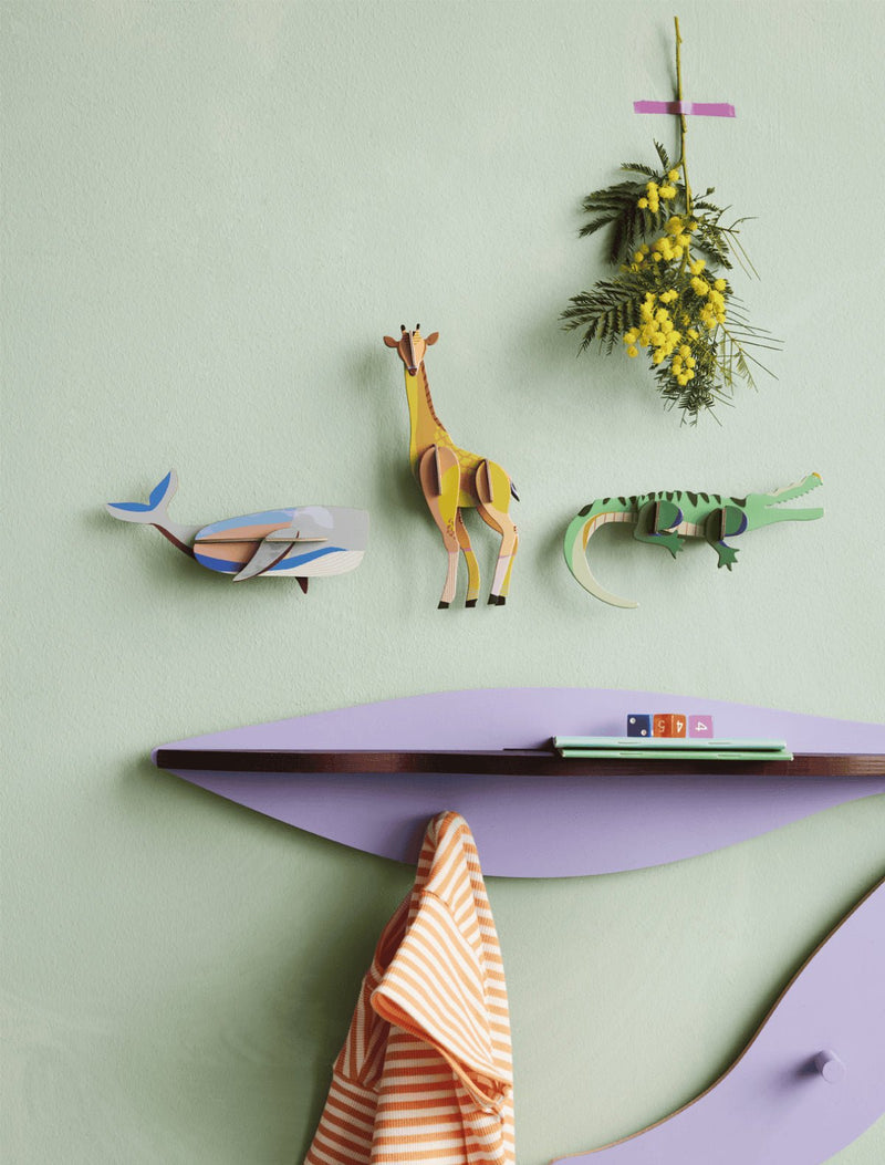 Muurdecoratie Wild Animals Whale - Muurdecoratie Studio Roof - In den Olifant