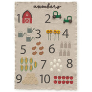 Muurkleed Wall Hanger Farm Numbers - 70 x 100 cm - Muurdecoratie Lorena Canals - In den Olifant