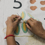 Muurkleed Wall Hanger Farm Numbers - 70 x 100 cm - Muurdecoratie Lorena Canals - In den Olifant