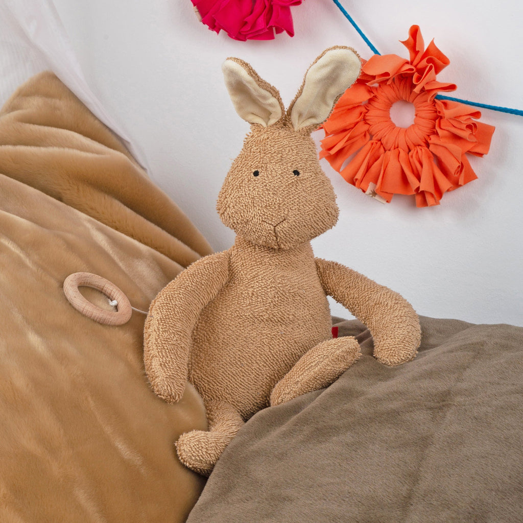 Muziekknuffel Mommy Musical Rabbit Beige Mamilodie - 36 cm - Muziekknuffels Sigikid - In den Olifant