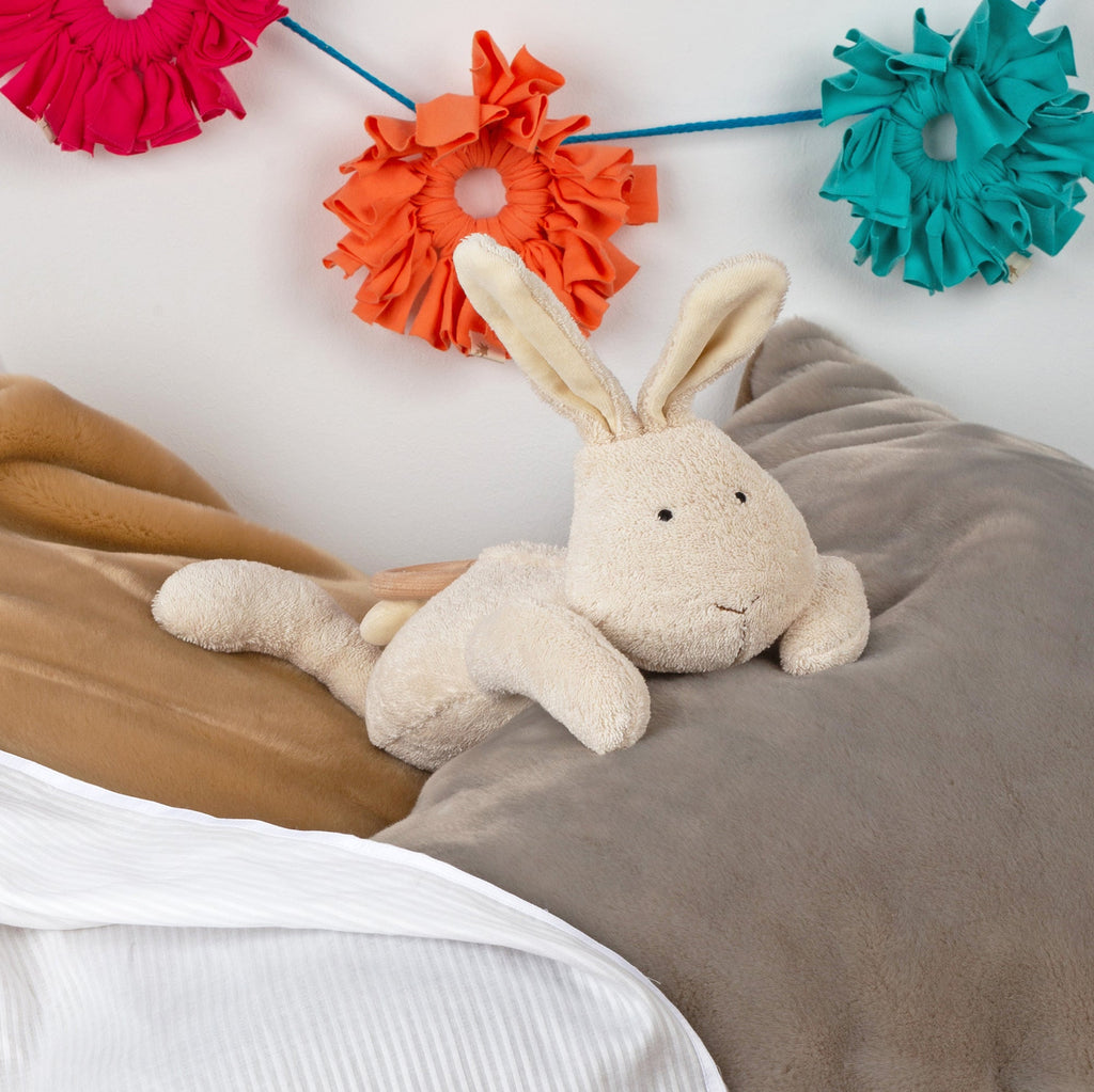 Muziekknuffel Mommy Musical Rabbit Natur Mamilodie - 36 cm - Muziekknuffels Sigikid - In den Olifant