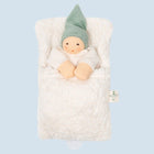 Muziekknuffel Nucki in bedje Salie - 22 cm - Muziekknuffels Nanchen Natur - In den Olifant