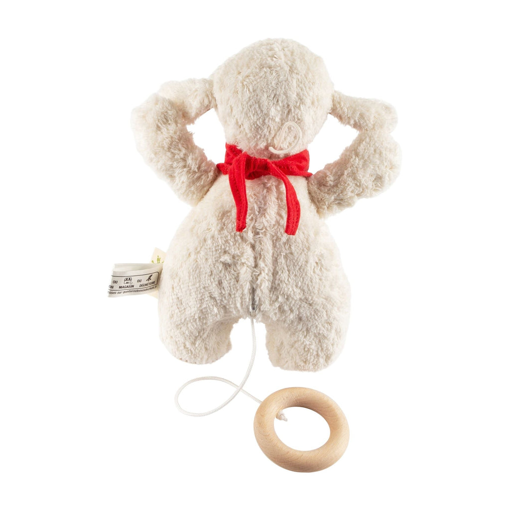 Muziekknuffel Schaap Organic Musical Soft Toy Sheep - 22 cm - Muziekknuffels Sigikid - In den Olifant