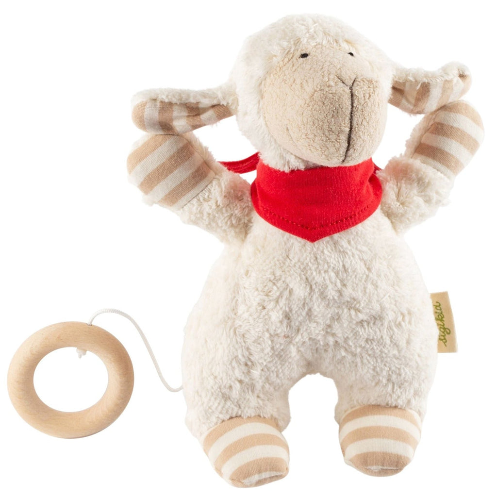Muziekknuffel Schaap Organic Musical Soft Toy Sheep - 22 cm - Muziekknuffels Sigikid - In den Olifant