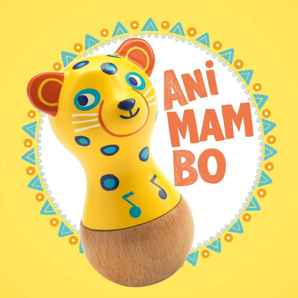 Muziekspeeltje Animambo - Maracas Jaguar - Muziekinstrumenten Djeco - In den Olifant
