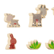 My 1st Block World Bos & weide - set van 17 - Houten blokken Haba - In den Olifant