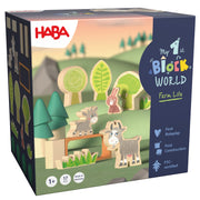 My 1st Block World Bos & weide - set van 17 - Houten blokken Haba - In den Olifant