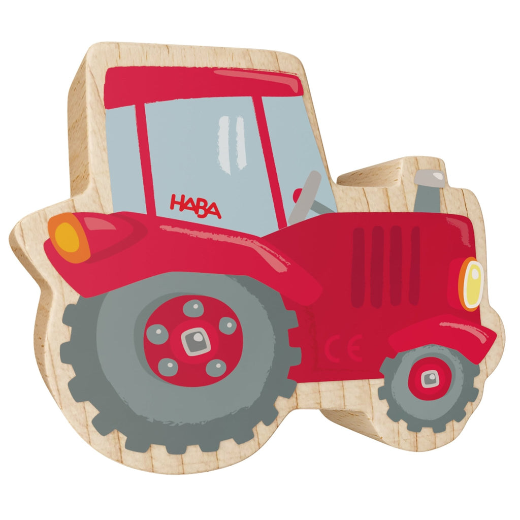 My 1st Block World - Tractor Toni - Speelvoertuigen Haba - In den Olifant