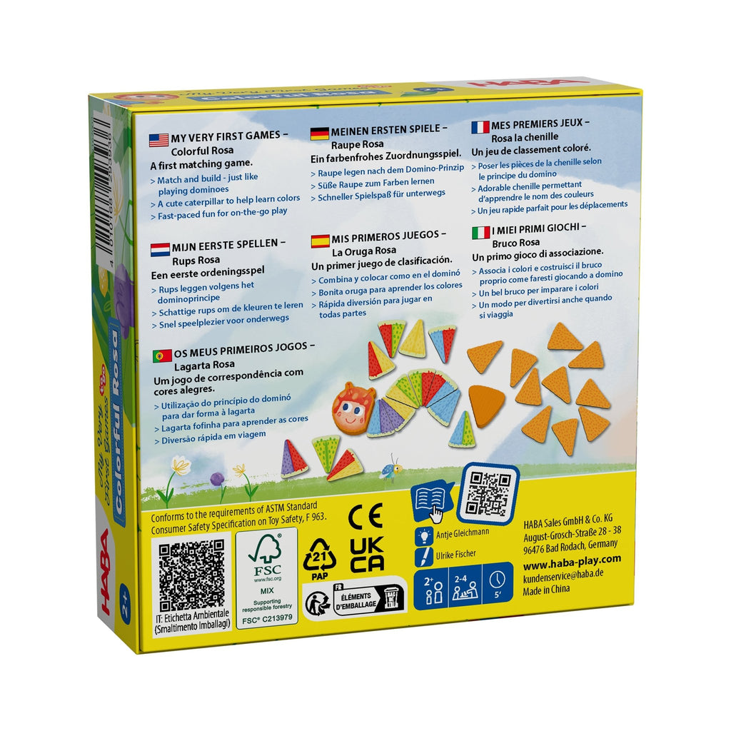 My very first games to go - Colorful Rosa - Sorteer - en stapelspeelgoed Haba - In den Olifant