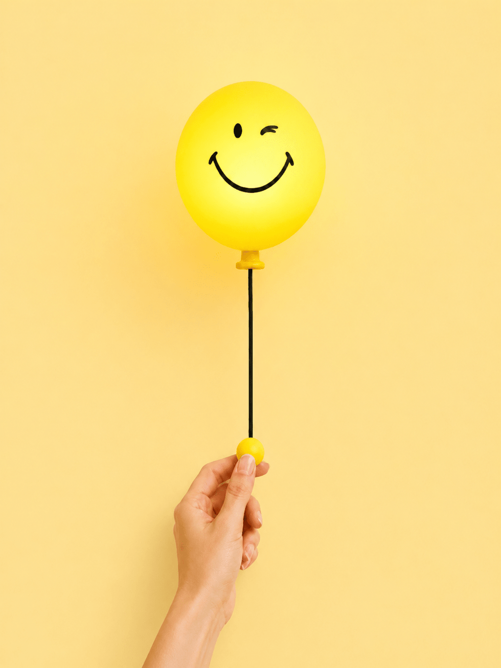 Nachtlampje Smiley Bubbly Light - Geel - Nachtlampjes MOB - In den Olifant