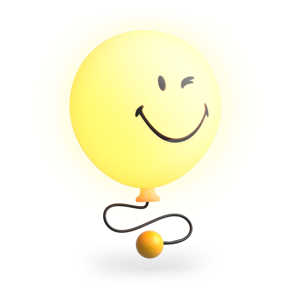 Nachtlampje Smiley Bubbly Light - Geel - Nachtlampjes MOB - In den Olifant