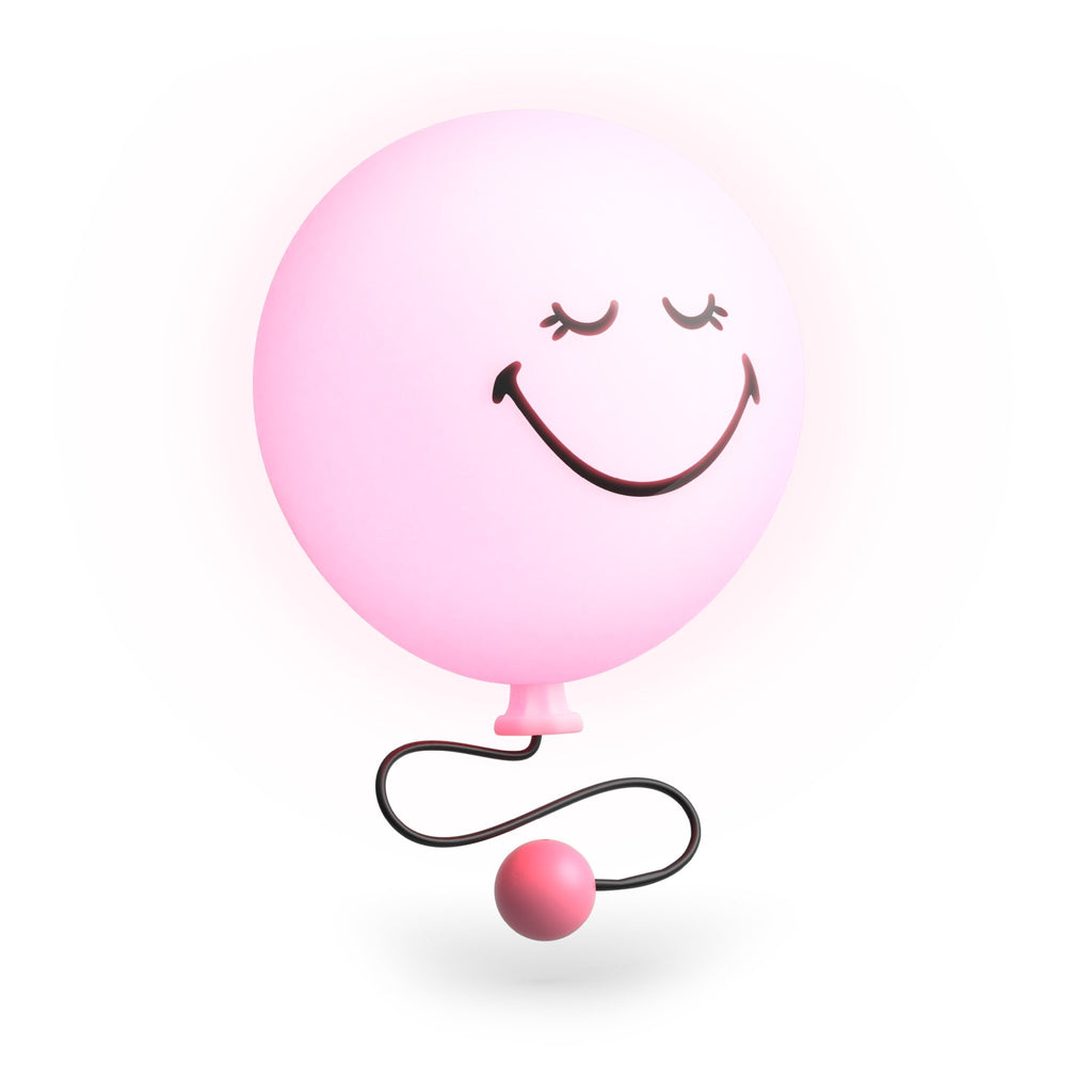 Nachtlampje Smiley Bubbly Light - Roze - Nachtlampjes MOB - In den Olifant