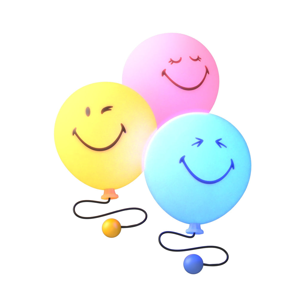 Nachtlampje Smiley Bubbly Light - Roze - Nachtlampjes MOB - In den Olifant