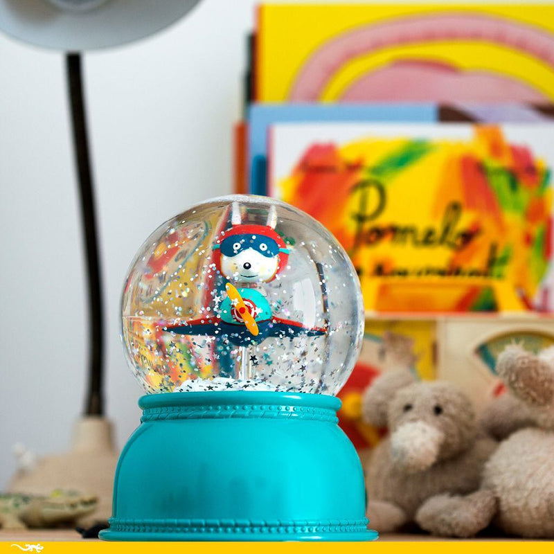 Nachtlampje Sneeuwbal Vliegtuig - Nachtlampjes Djeco - In den Olifant