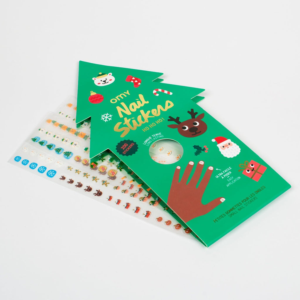 Nagelstickers Body Art Nail stickers Ho ho ho ! - Set van 200 - Omy - In den Olifant