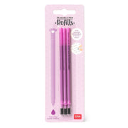 Navulling voor Legami pennen Erasable Gel Pen Refills Purple - set van 3 - Schrijfwaren Legami - In den Olifant