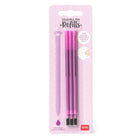 Navulling voor Legami pennen Erasable Gel Pen Refills Purple - set van 3 - Schrijfwaren Legami - In den Olifant