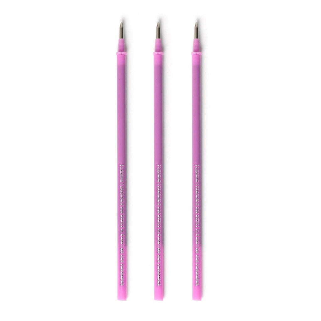 Navulling voor Legami pennen Erasable Gel Pen Refills Purple - set van 3 - Schrijfwaren Legami - In den Olifant