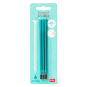Navulling voor Legami pennen Erasable Gel Pen Refills Turquoise - set van 3 - Schrijfwaren Legami - In den Olifant