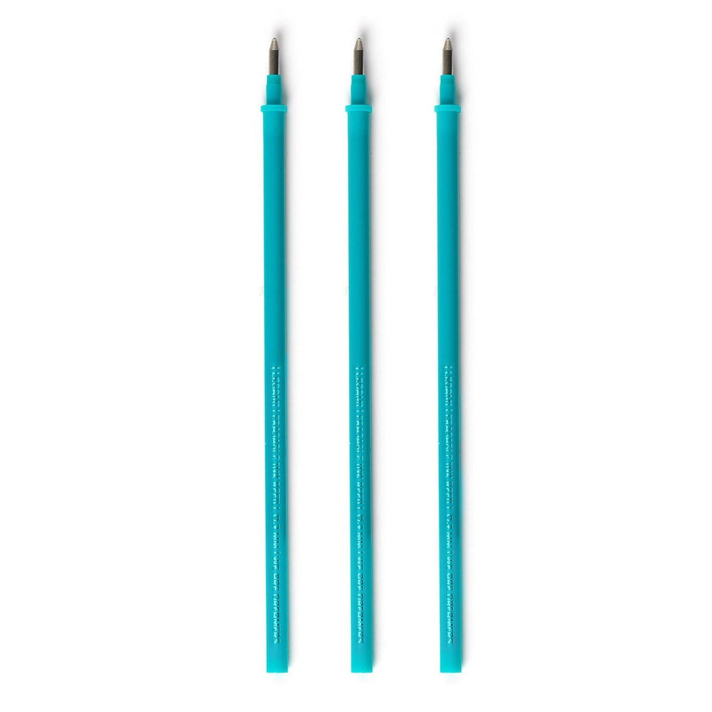 Navulling voor Legami pennen Erasable Gel Pen Refills Turquoise - set van 3 - Schrijfwaren Legami - In den Olifant