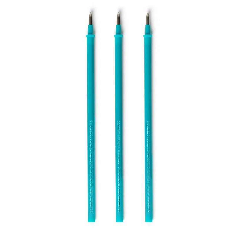 Navulling voor Legami pennen Erasable Gel Pen Refills Turquoise - set van 3 - Schrijfwaren Legami - In den Olifant