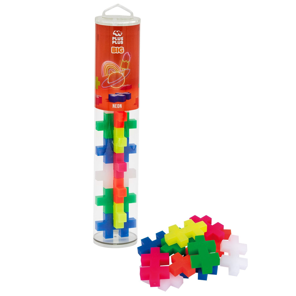 Neon Tube Plus - Plus BIG - 15 bouwstenen - Bouwsets Plus Plus - In den Olifant