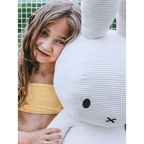 Nijntje Knuffel Groot Konijn Corduroy Offwhite - 70 cm - XL Knuffels Bon Ton Toys - In den Olifant