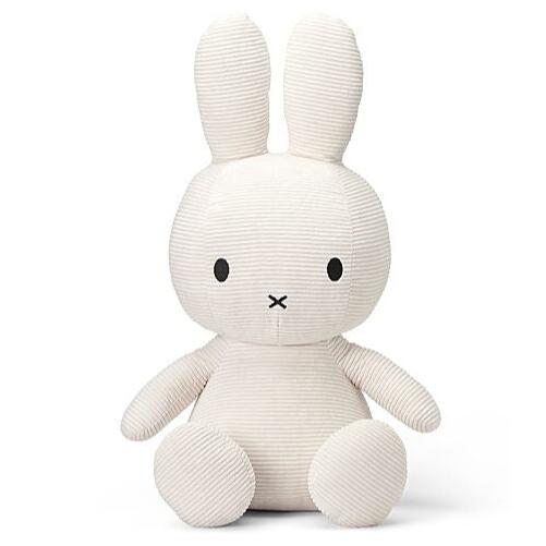 Nijntje Knuffel Groot Konijn Corduroy Offwhite - 70 cm - XL Knuffels Bon Ton Toys - In den Olifant