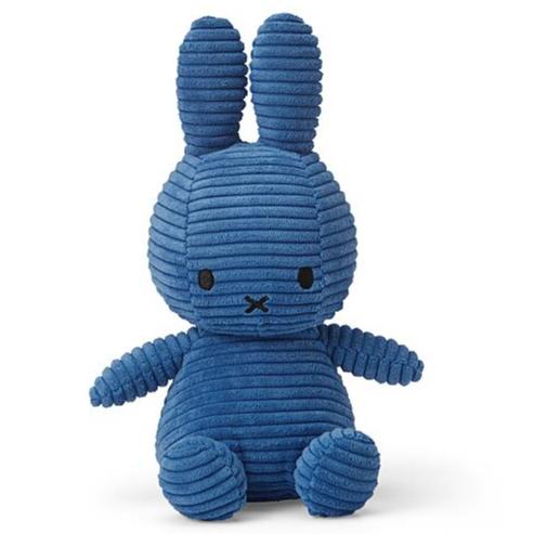 Nijntje Knuffel Konijn Corduroy Kobalt Blue - 23 cm - Konijnen Bon Ton Toys - In den Olifant