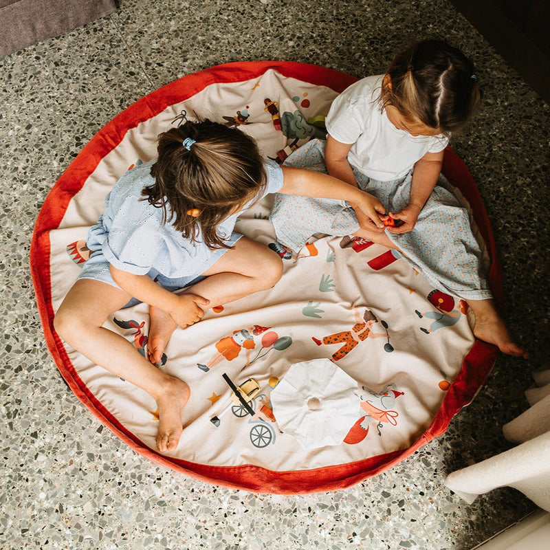 Noomad opbergzak en speelmat - Circus - Opbergers Play&go - In den Olifant