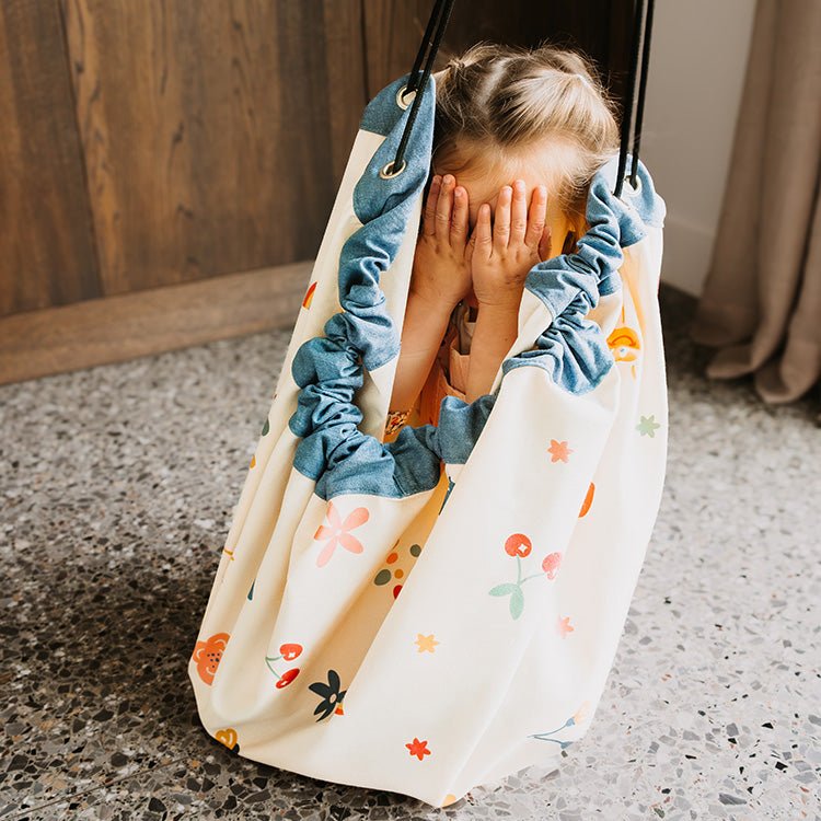 Noomad opbergzak en speelmat - Funny days - Opbergers Play&go - In den Olifant