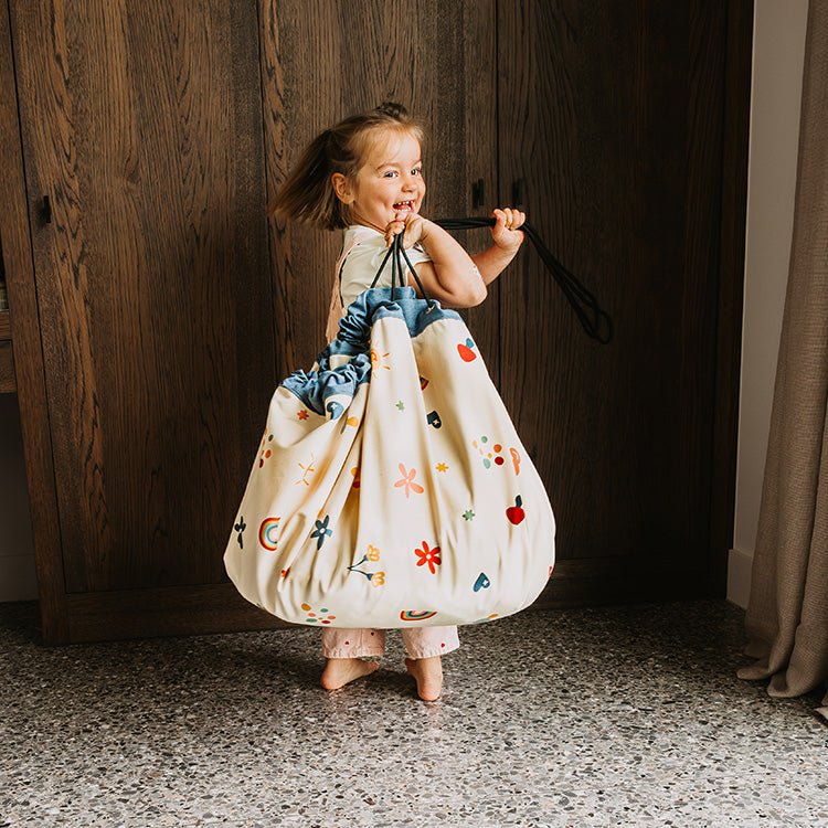 Noomad opbergzak en speelmat - Funny days - Opbergers Play&go - In den Olifant