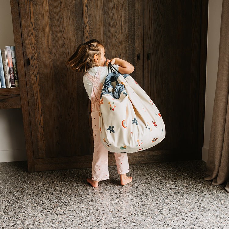 Noomad opbergzak en speelmat - Funny days - Opbergers Play&go - In den Olifant