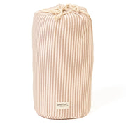 Noomad opbergzak en speelmat - Soft Stripes Brown - Opbergers Play&go - In den Olifant