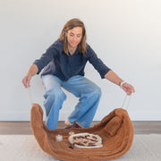 Noomad opbergzak en speelmat - Soft Teddy Brown - Opbergers Play&go - In den Olifant