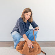 Noomad opbergzak en speelmat - Soft Teddy Brown - Opbergers Play&go - In den Olifant