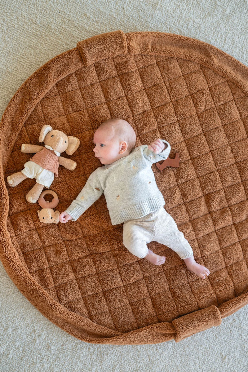 Noomad opbergzak en speelmat - Soft Teddy Brown - Opbergers Play&go - In den Olifant