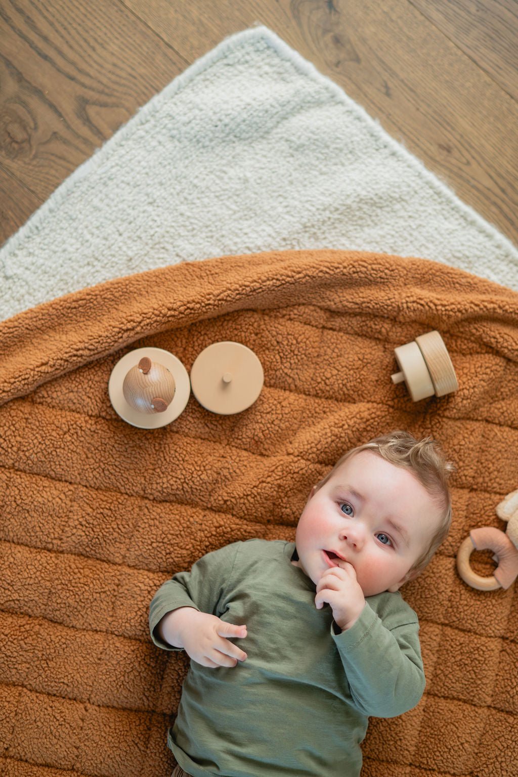 Noomad opbergzak en speelmat - Soft Teddy Brown - Opbergers Play&go - In den Olifant